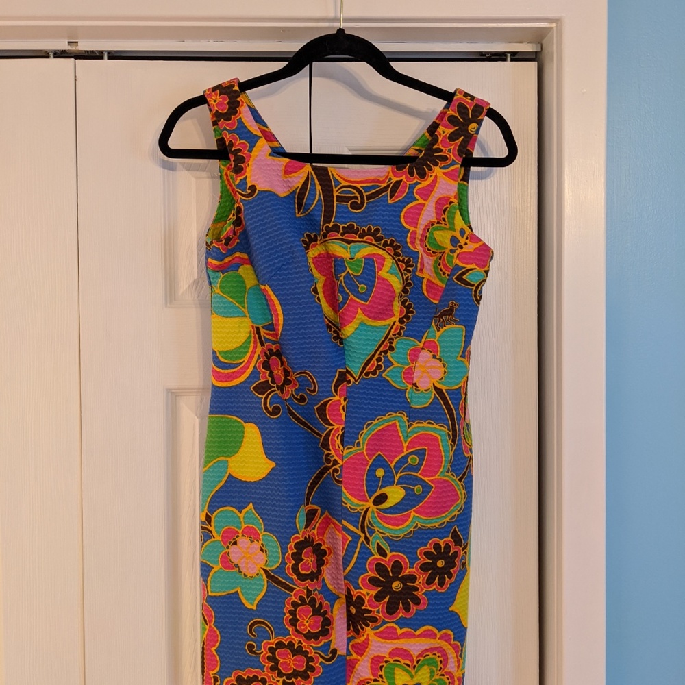 Lilly Pulitzer Stefe Shift Starry Blue Drama Queen